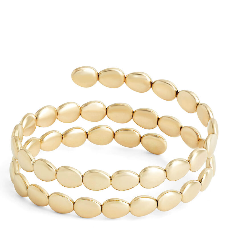 Toscano Shaped Bead Wrap Bracelet, 14K Yellow Gold image number 0