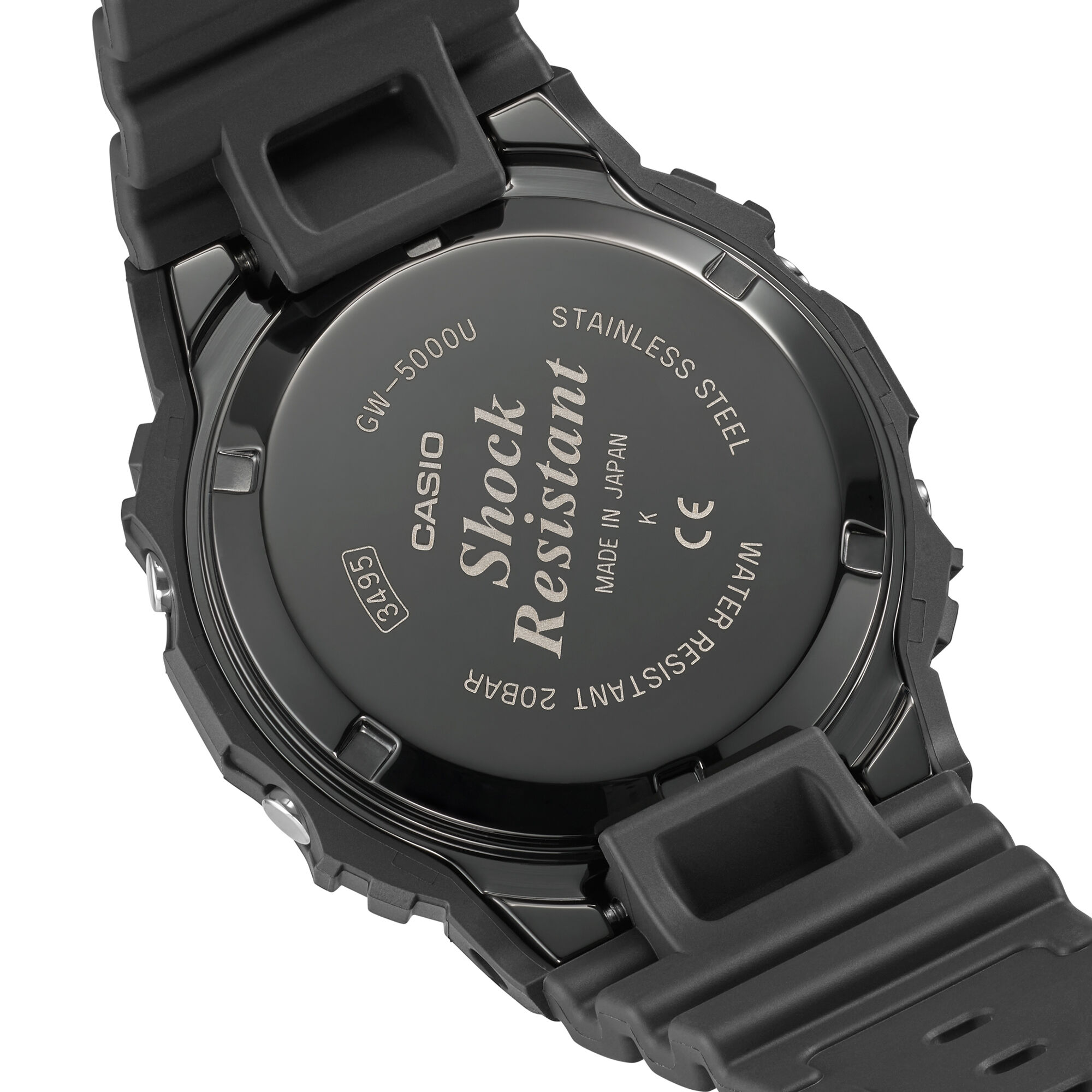 G-Shock 5600 Series Digital Gray Dial Watch, 48.9mm x 42.8mm