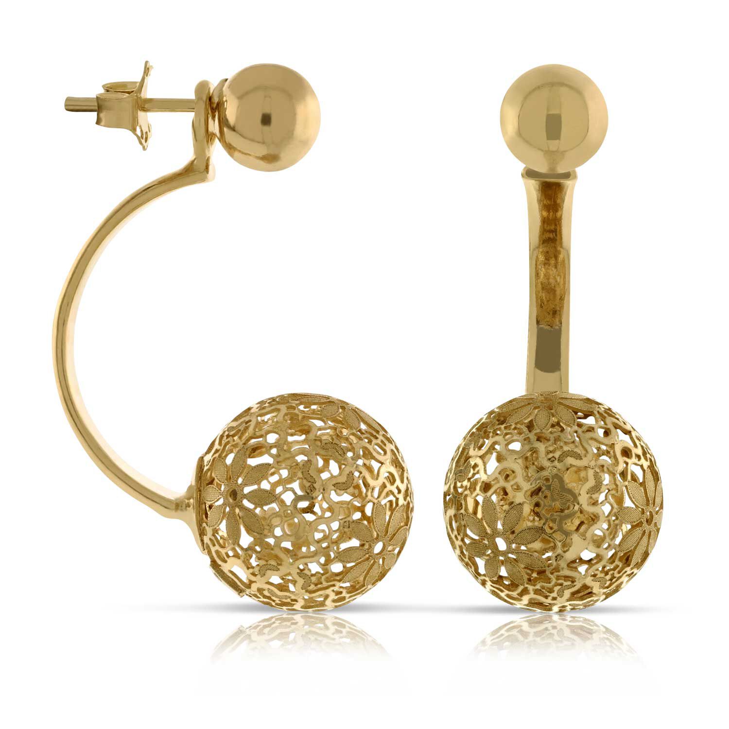 Toscano Double Ball Earrings 14K Toscano Double Ball Earrings 14K