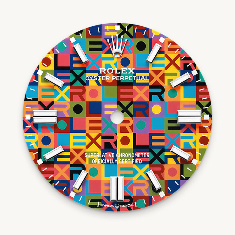 rolex oyster perpetual in oystersteel, m126000-0016 - multicoloured dial - ben bridge