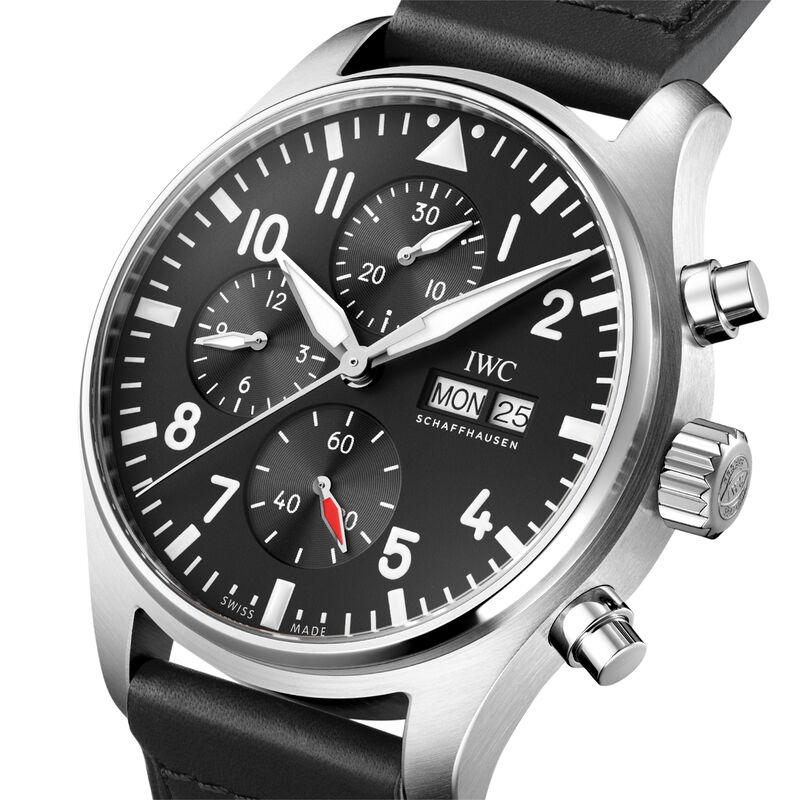 IWC Pilot's Watch Chronograph Black Dial Watch, 43mm image number 3