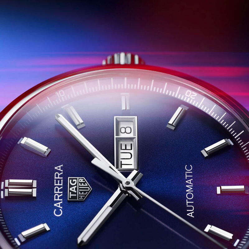 TAG Heuer Carrera Calibre 5 Auto Blue Steel Watch, 41mm image number 5