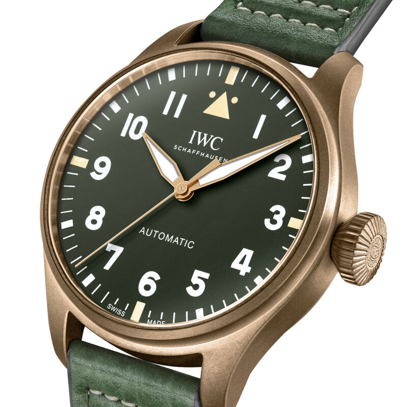 Pre-Owned IWC Big Pilot&rsquo;s Spitfire Green Dial Watch, 43mm image number 2