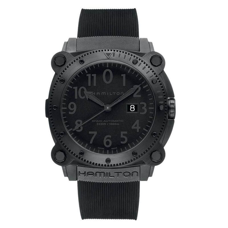 Hamilton Khaki Navy Belowzero 1000M Auto Watch Black Dial, 46mm image number 0