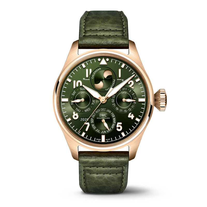 IWC Big Pilot's Perpetual Calendar ProSet Green Dial Watch, 42mm image number 0