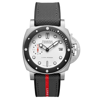 Panerai Submersible Luna Rossa White Dial Watch, 42mm