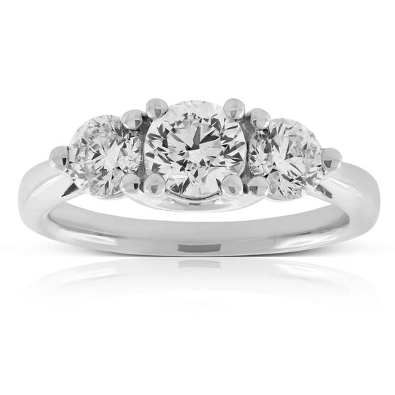Ikuma Canadian 3-Stone Diamond Engagement Ring 14K