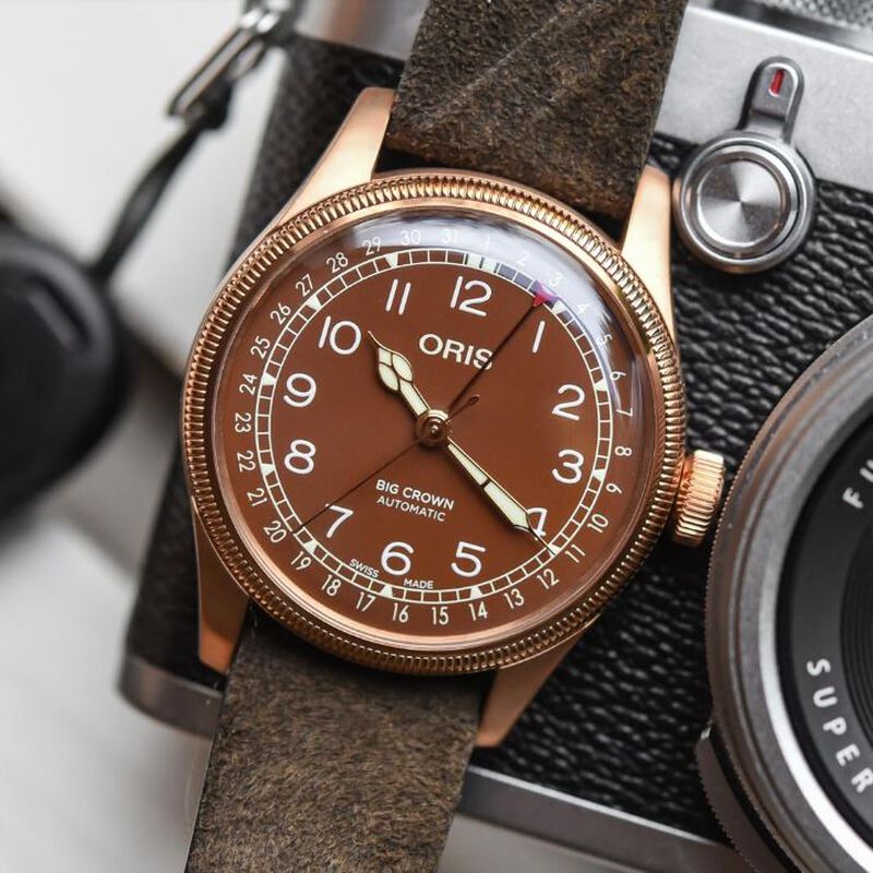 Oris Big Crown Bronze Pointer Date Watch Brown Dial, 40mm image number 2