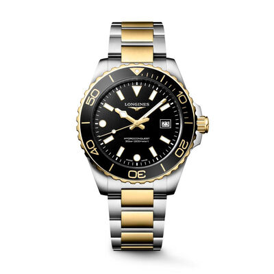 Longines Hydroconquest Black Dial Watch, 42mm