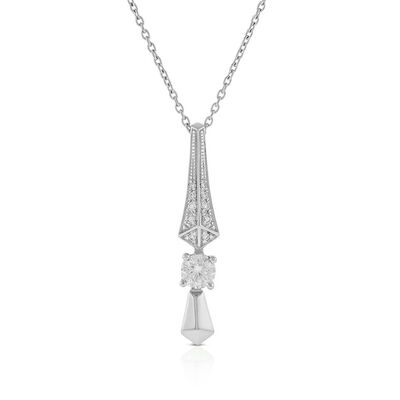 Jade Trau for Ben Bridge Signature Diamond Necklace in Platinum