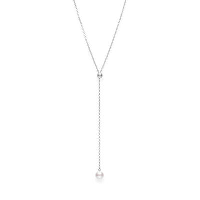 Mikimoto A+ Akoya Cultured Pearl Lariat Necklace 18K