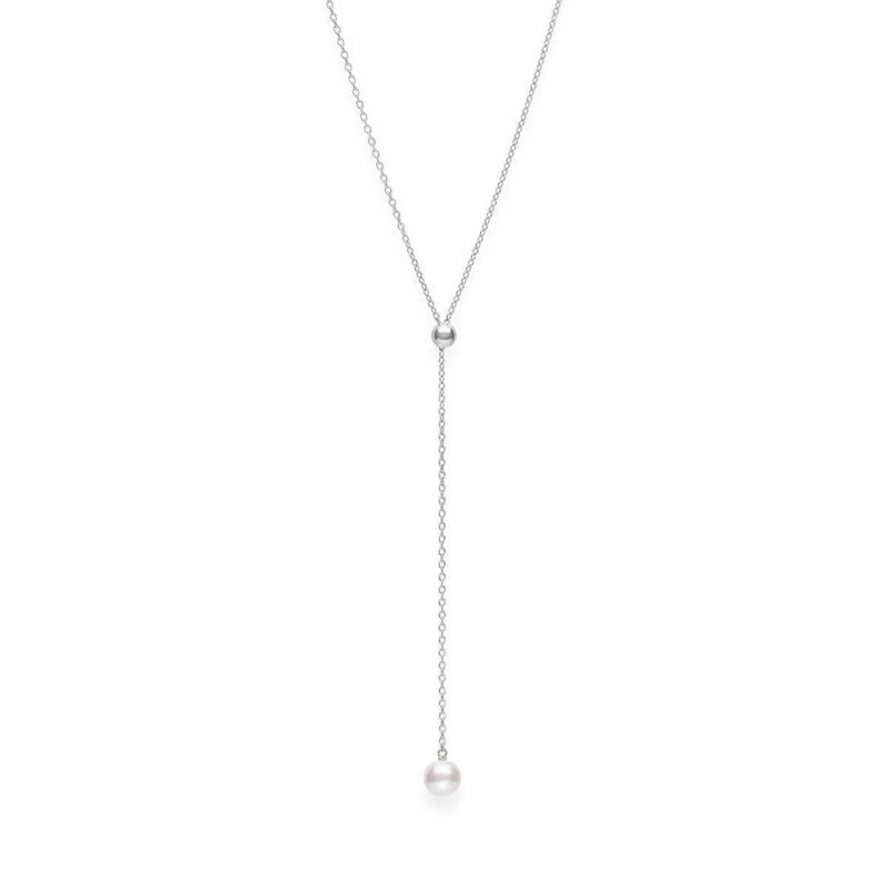 Mikimoto A+ Akoya Cultured Pearl Lariat Necklace 18K image number 1