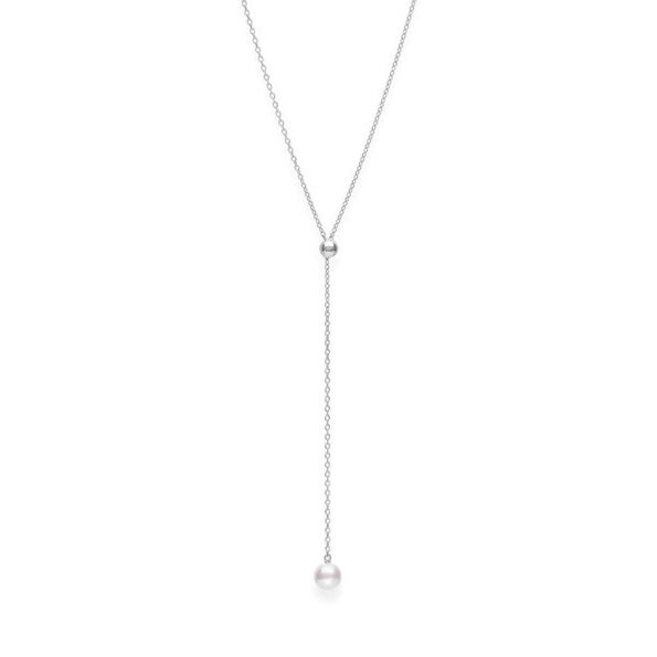 Mikimoto A+ Akoya Cultured Pearl Lariat Necklace 18K
