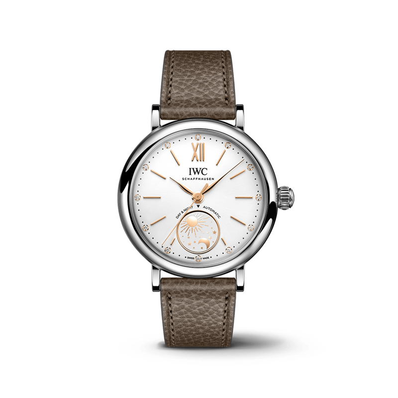 IWC Portofino Automatic Day & Night 34 Silver Dial Watch, 34mm image number 0