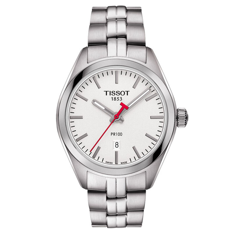 Tissot PR 100 NBA Special Edition Silver Dial Quartz Watch, 33mm image number 0