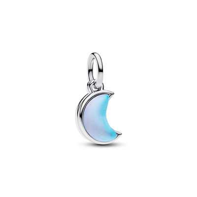 Pandora Crescent Moon Double Dangle Charm