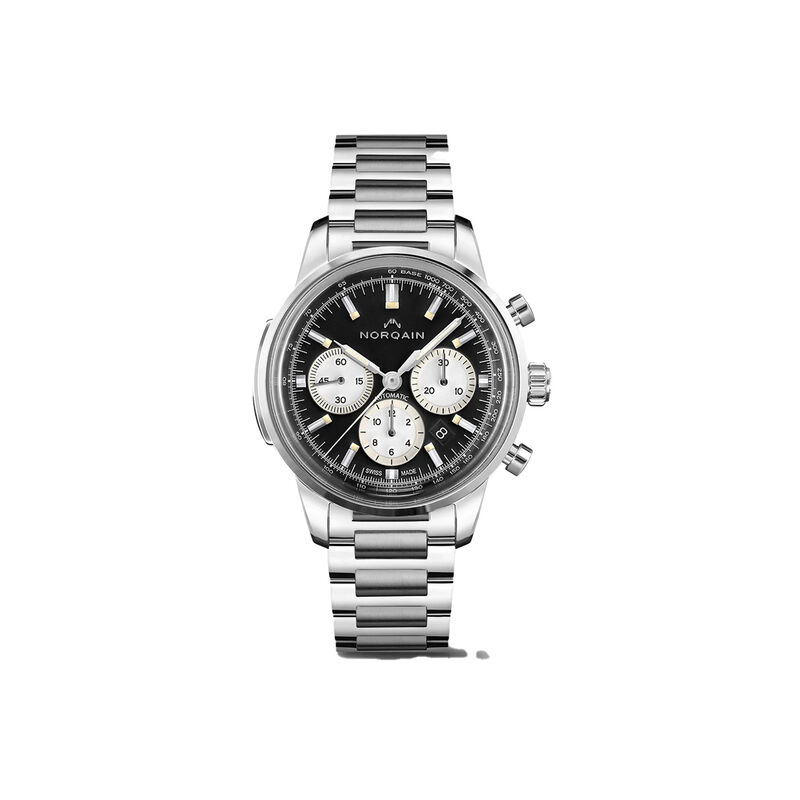 NORQAIN Freedom 60 Chrono Black Dial Watch, 43mm image number 0