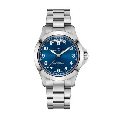 Hamilton Khaki Field King Day-Date Blue Dial Watch, 40mm