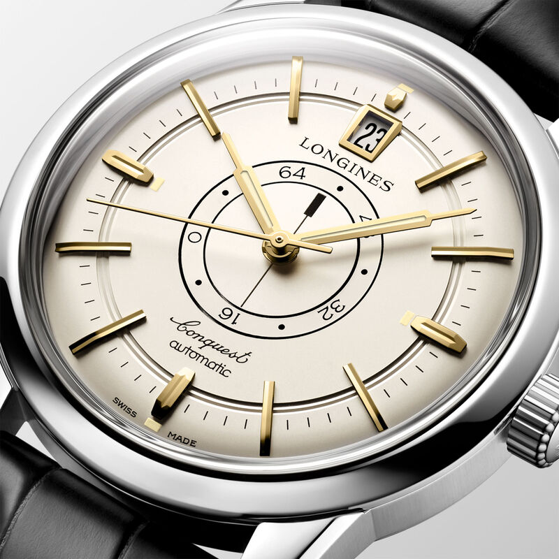 Longines Conquest Heritage Champagne Dial Watch, 38mm image number 3