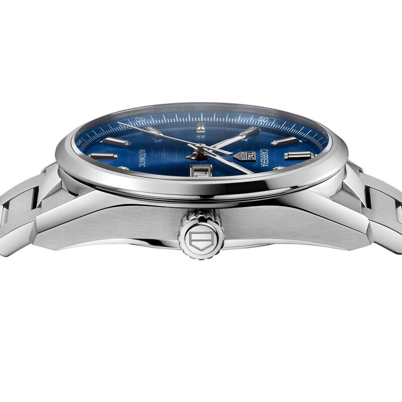 TAG Heuer Carrera Calibre 5 Auto Blue Steel Watch, 41mm image number 3