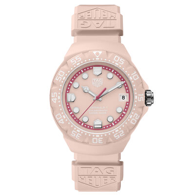 TAG Heuer Formula 1 Solargraph Pink Dial Watch, 38mm