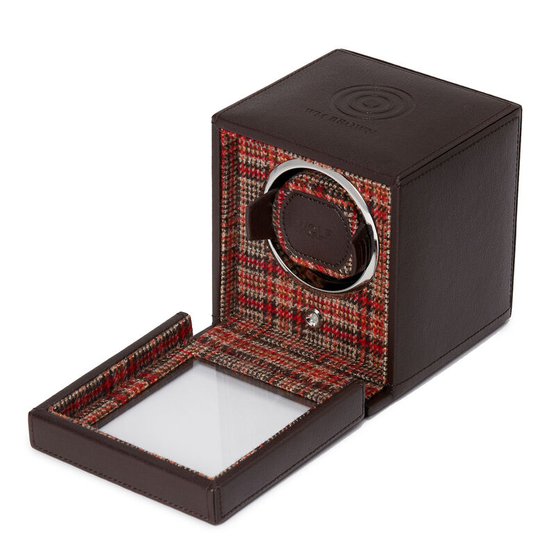 WOLF WM Brown 4 Piece Watch Accessory Box image number 0