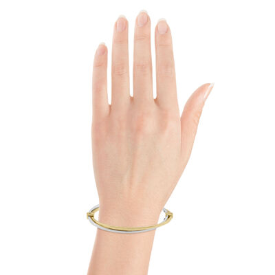 Crossover Bangle Bracelet 14K