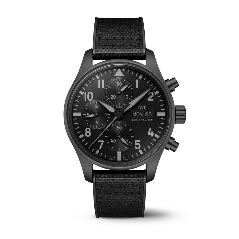 IWC Pilot&rsquo;s Chronograph 41 Top Gun Ceratanium&reg; Black Dial Watch, 41mm image number 0