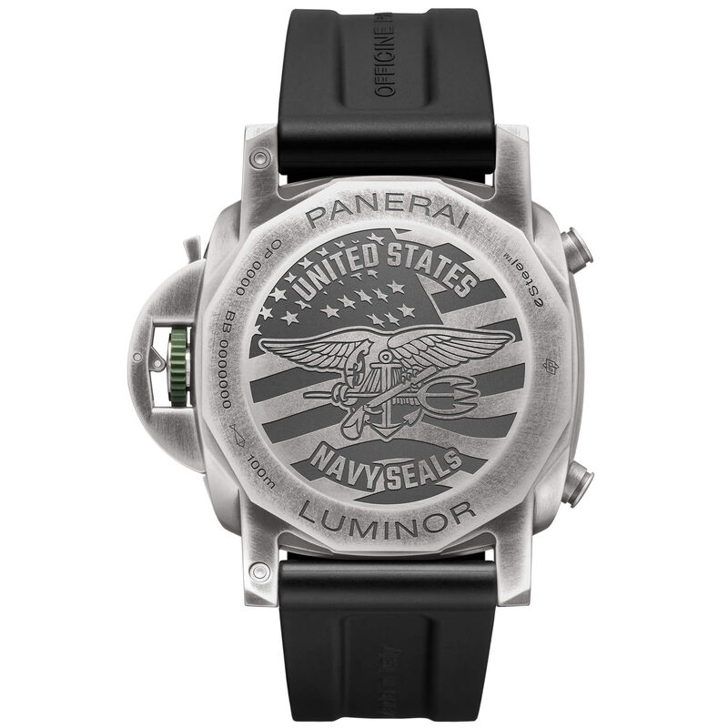 Panerai Luminor Chrono Navy Seals Watch Anthracite Dial Black Rubber Strap, 44mm image number 1