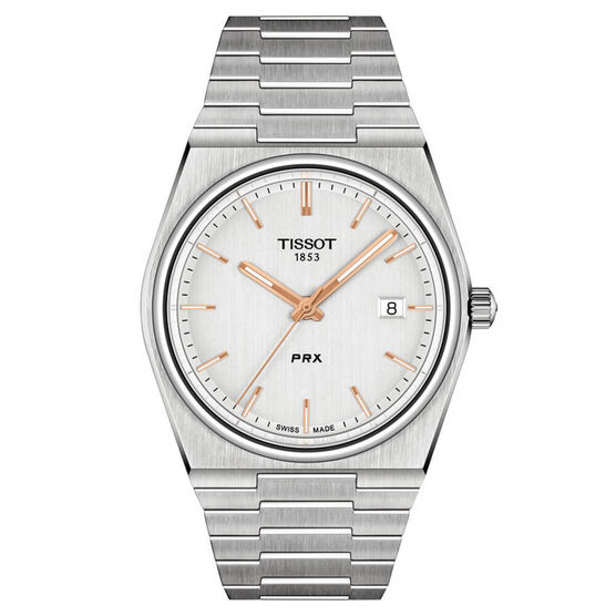 Tissot PRX Silver Dial Steel Quartz Watch, 40mm