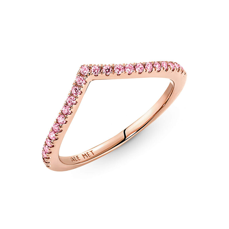 Pandora Timeless Wish Sparkling Pink CZ Ring image number 3