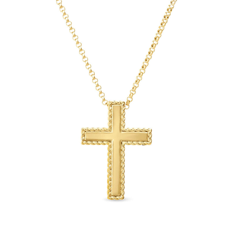 Roberto Coin Princess Cross Necklace 18K image number 0