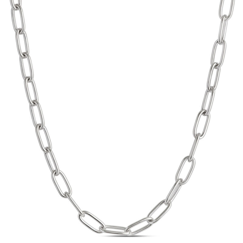 Toscano 20-Inch Paperclip Chain, 14K White Gold image number 0