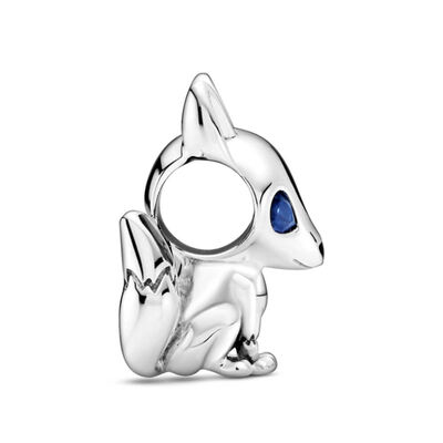 Pandora Blue-Eyed Fox Crystal & Enamel Charm