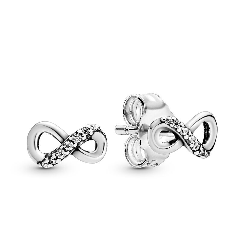 Pandora Sparkling Infinity CZ Stud Earrings image number 0