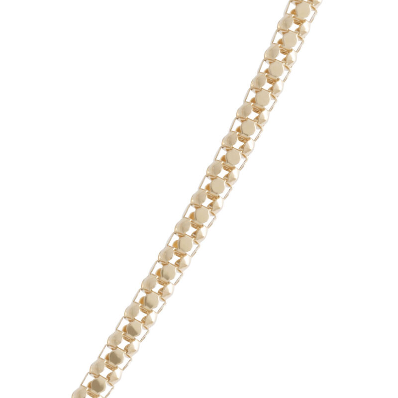 Toscano 18-Inch Popcorn Link Necklace, 14K Yellow Gold image number 2