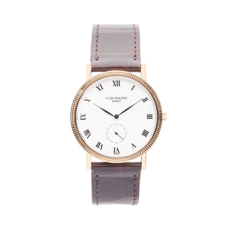 Pre-Owned Patek Philippe Calatrava White Dial Watch, 34mm image number 0