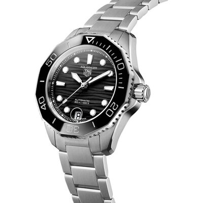 TAG Heuer Aquaracer Professional 300 Black Steel Watch, 36mm