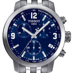 Tissot PRC 200 Chronograph T-Sport Blue Dial Quartz Watch, 42mm
