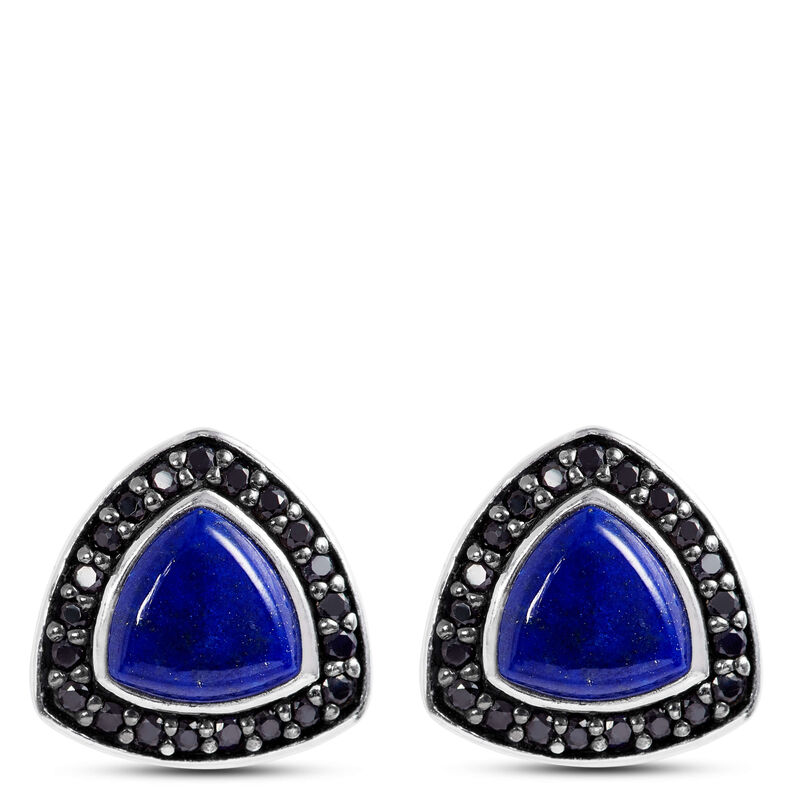 Lisa Bridge Lapis Lazuli & Black Sapphire Earrings image number 0