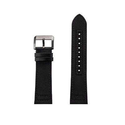 NORQAIN XL Nordura Fabric Black Strap Steel Black DLC Quick Release Buckle 22mm