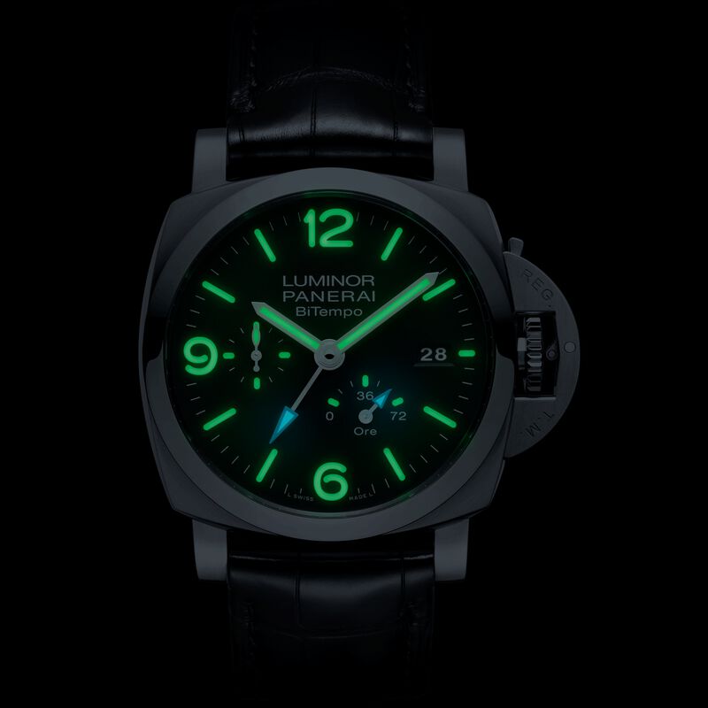 Panerai Luminor Power Reserve GMT Black Dial Watch, 44mm image number 2