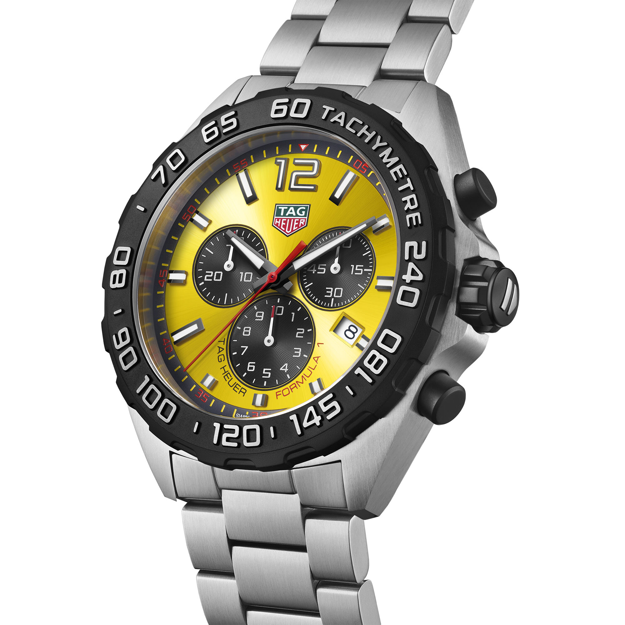 TAG Heuer Formula 1 Chronograph Yellow Dial, 43mm