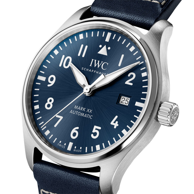 IWC Pilot's Watch Mark XX Blue Dial Watch, 40mm image number 2