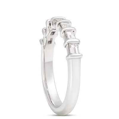 Baguette Diamond Band, ⅔ Total Carat Weight, Platinum
