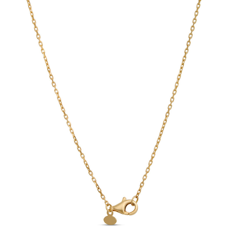 Toscano Cubic Linear Drop Necklace 14K Yellow Gold image number 3