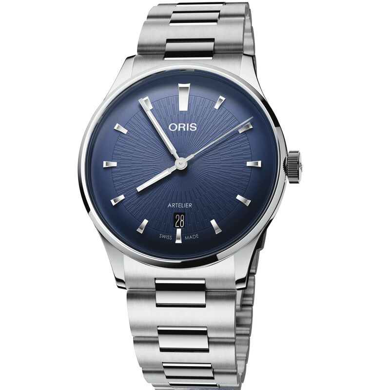 Oris Artelier Date Blue Dial Watch, 38mm image number 0