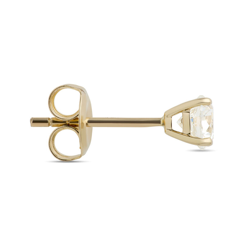Classic Round Diamond Studs, ⅔ Carat, in 14K Yellow Gold image number 1