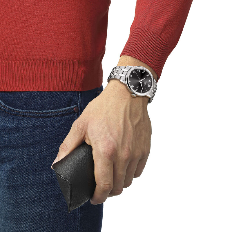 Tissot Classic Dream Black Dial Steel Quartz Watch, 42mm image number 2