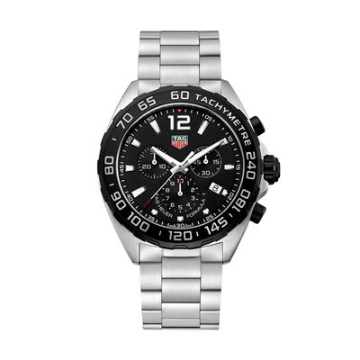 TAG Heuer Formula 1 Quartz Mens Black Steel Chronograph Watch